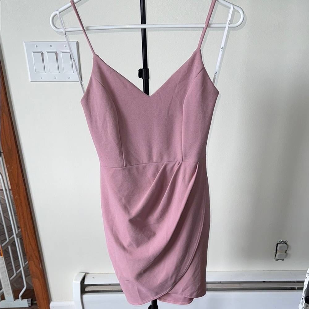 Pink Spaghetti Strap Dress
